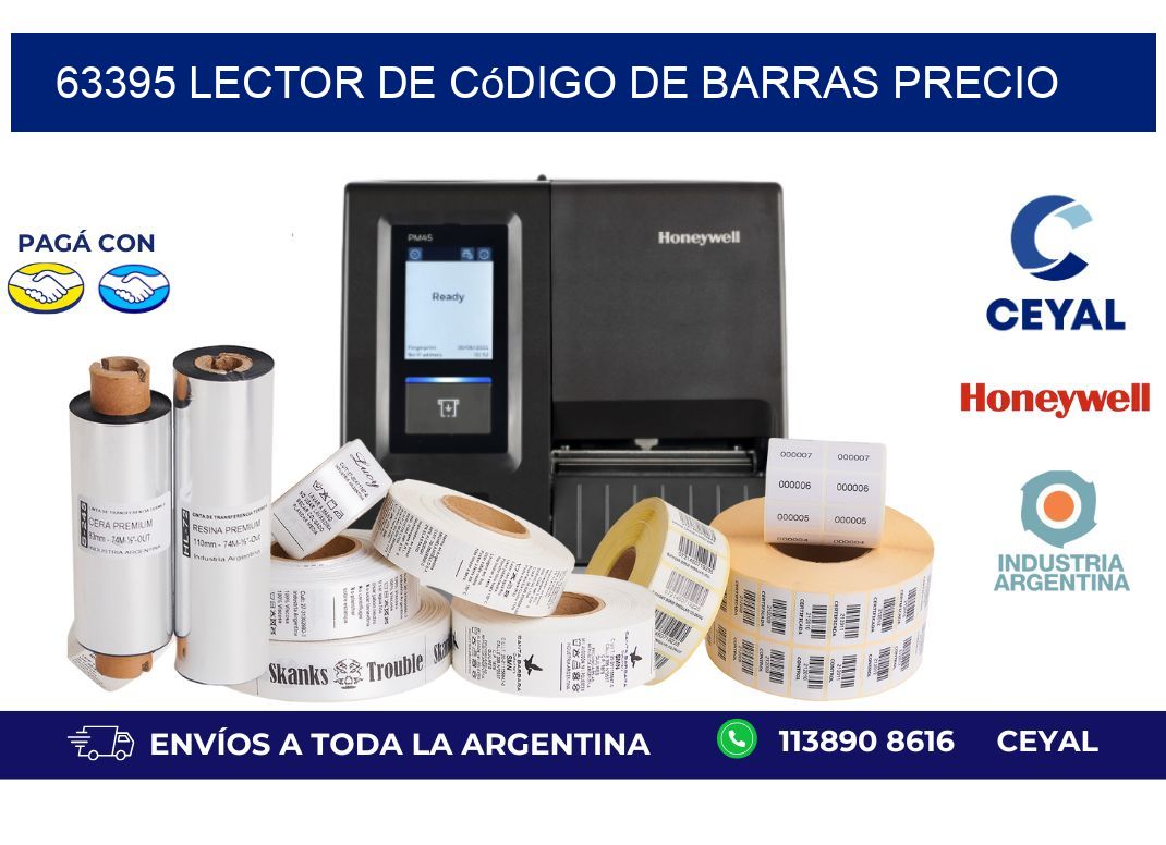 63395 Lector de código de barras precio
