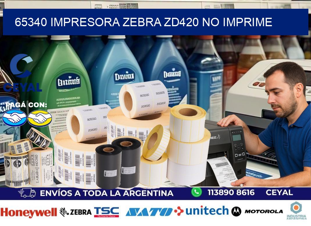 65340 Impresora Zebra ZD420 no imprime