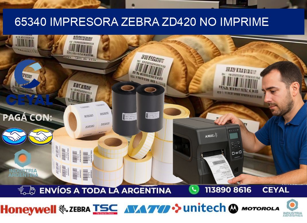 65340 Impresora Zebra ZD420 no imprime