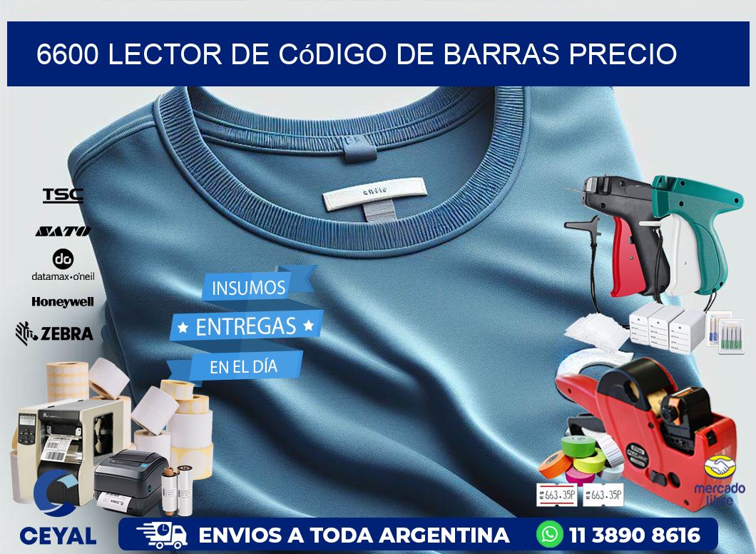 6600 Lector de código de barras precio