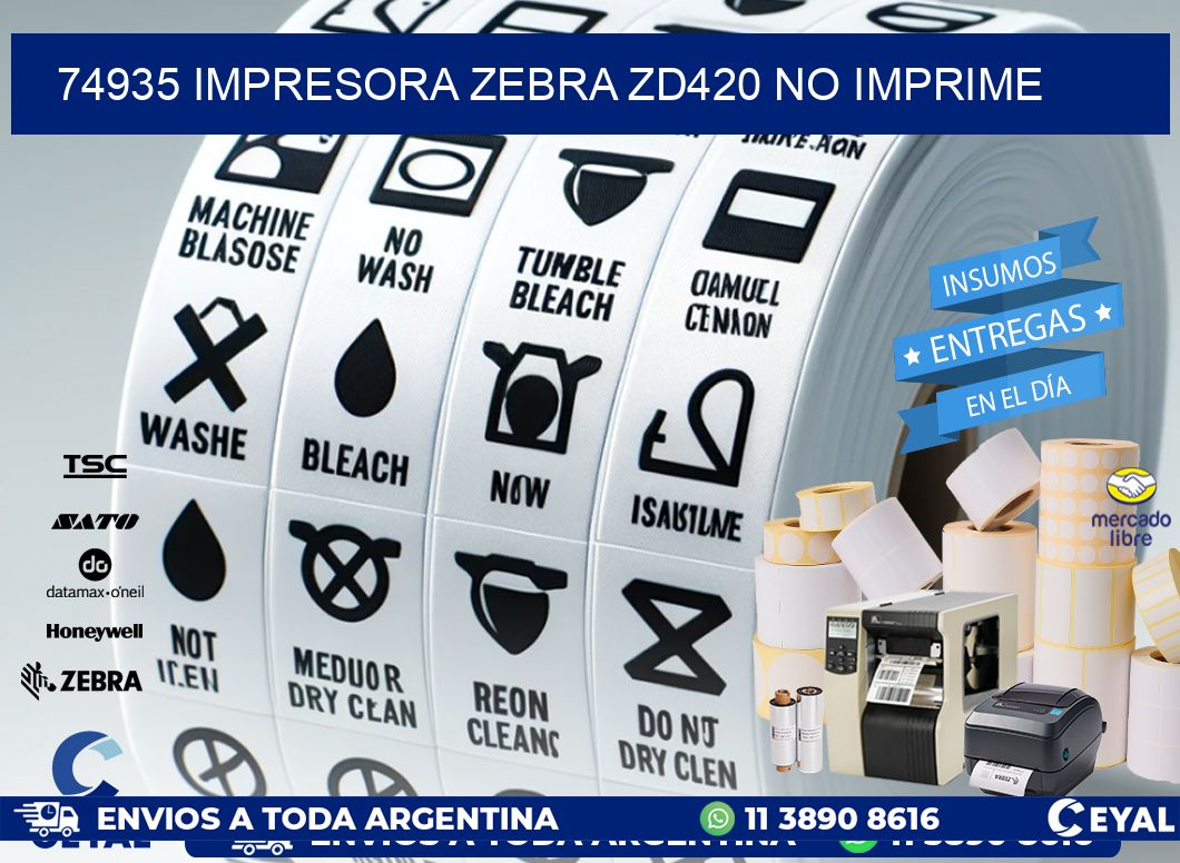 74935 Impresora Zebra ZD420 no imprime