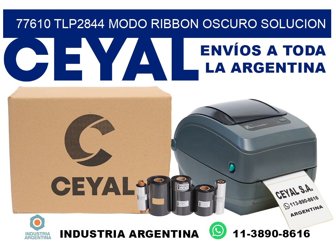 77610 tlp2844 modo ribbon oscuro solucion