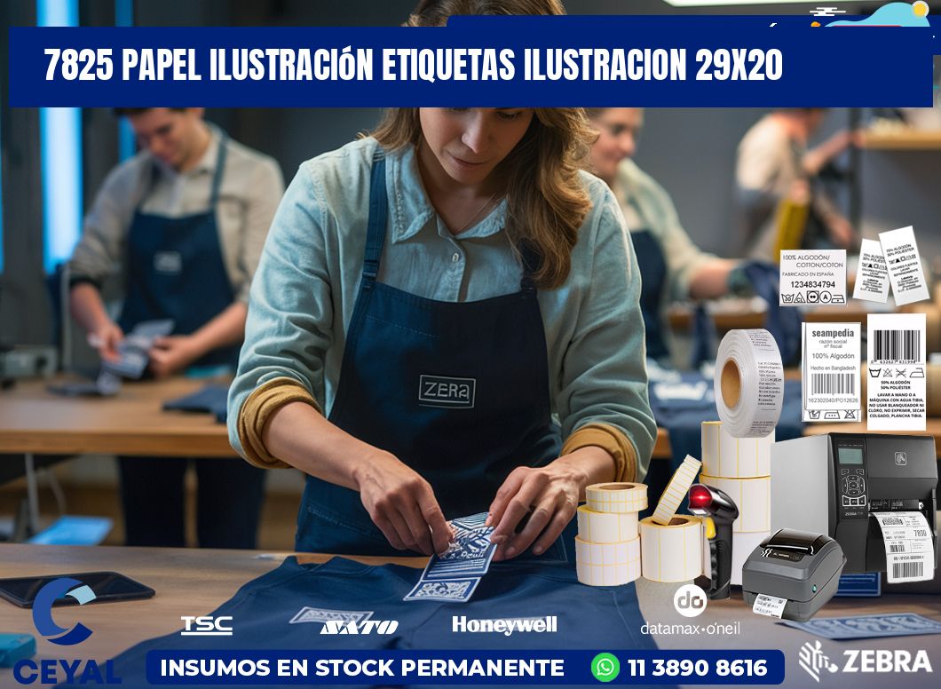 7825 papel ilustración Etiquetas Ilustracion 29×20