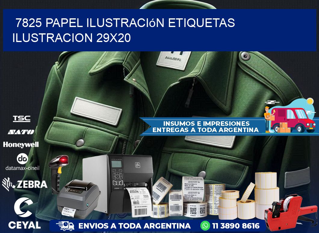 7825 papel ilustración Etiquetas Ilustracion 29x20