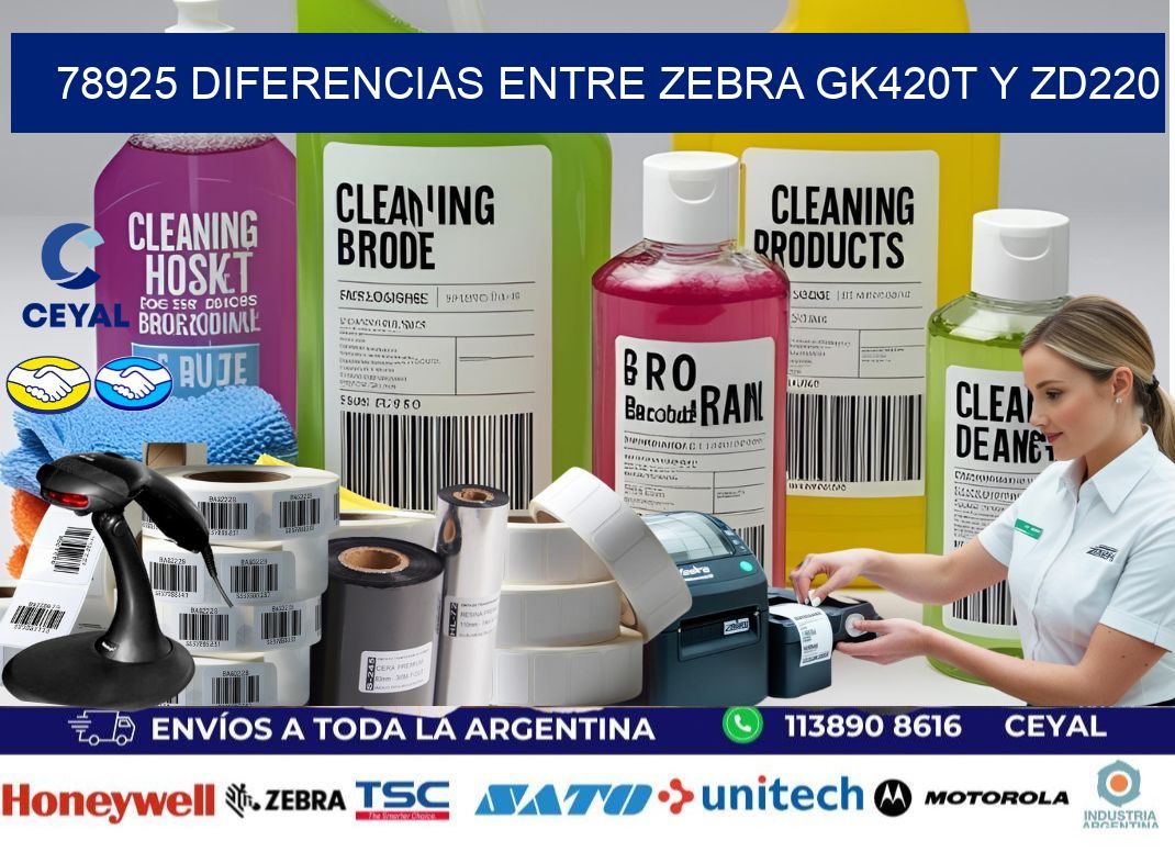78925 diferencias entre zebra gk420t y zd220