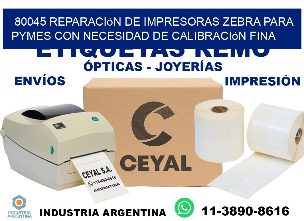 80045 reparación de impresoras zebra para pymes con necesidad de calibración fina