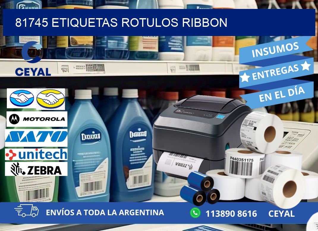 81745 Etiquetas rotulos ribbon