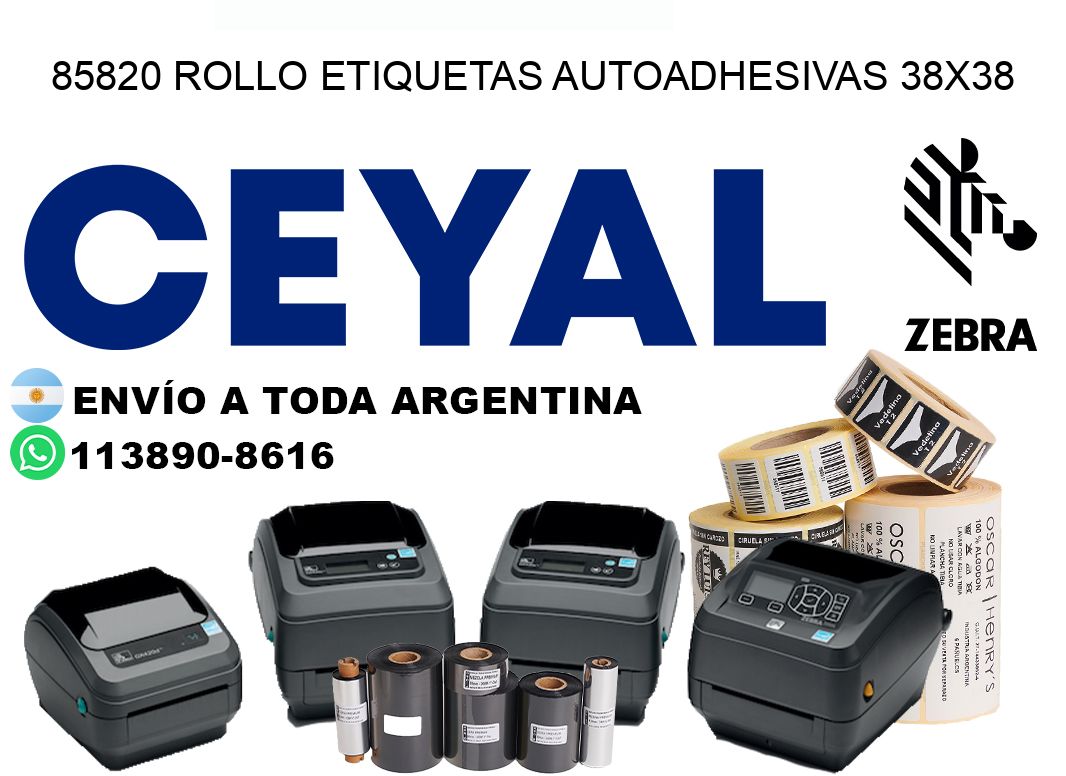 85820 Rollo Etiquetas autoadhesivas 38×38