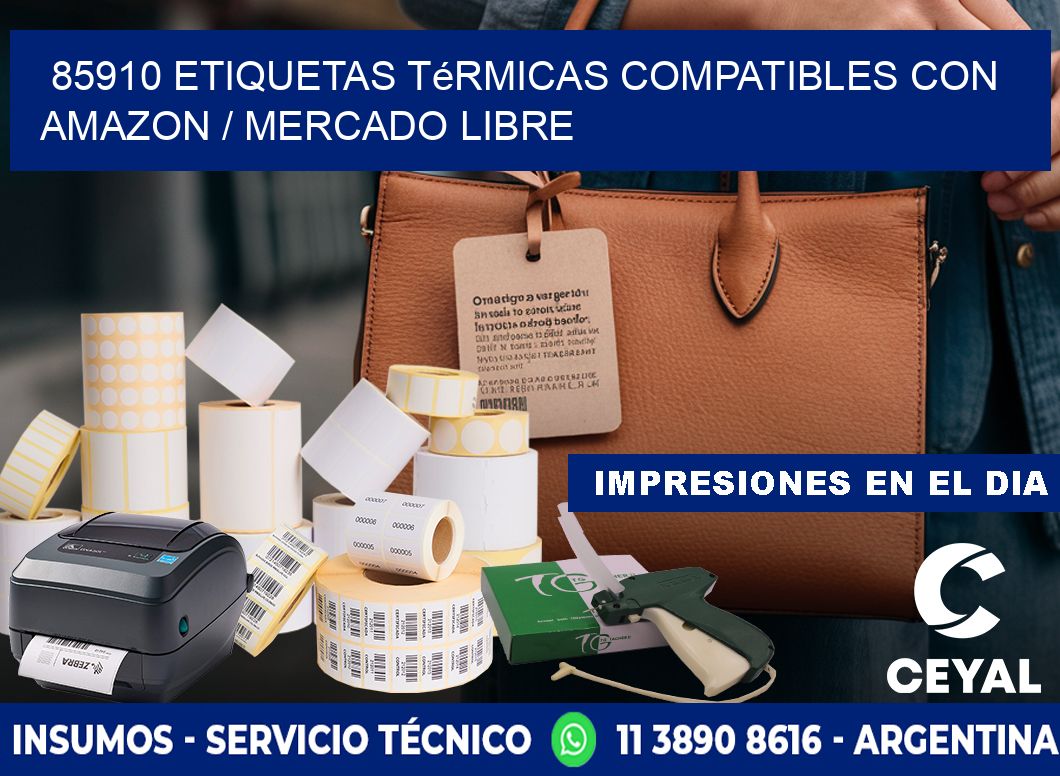 85910 etiquetas térmicas compatibles con Amazon / Mercado Libre