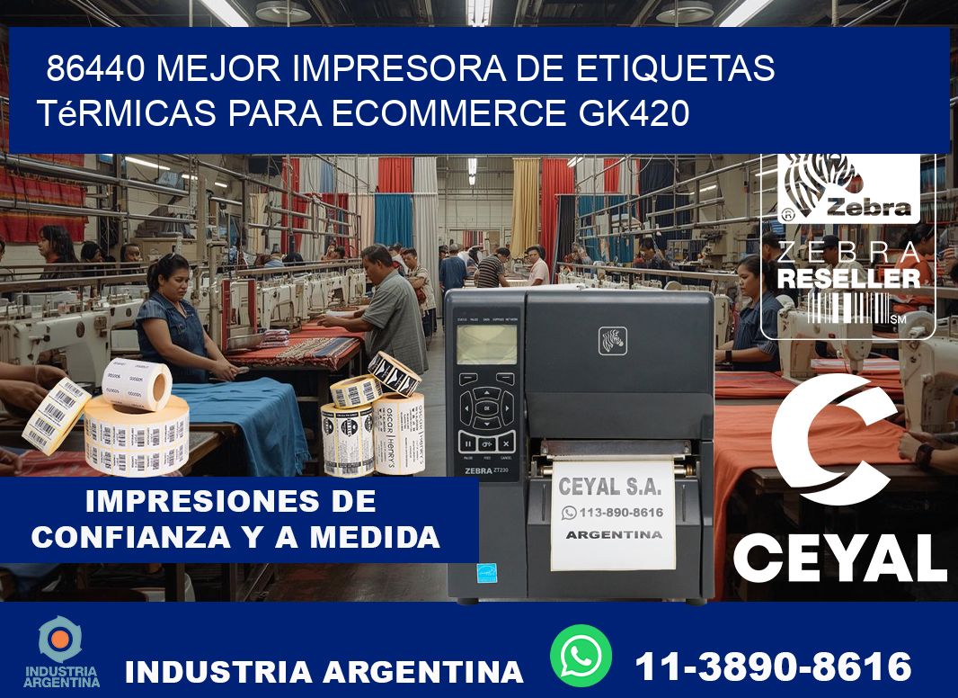 86440 mejor impresora de etiquetas térmicas para ecommerce GK420