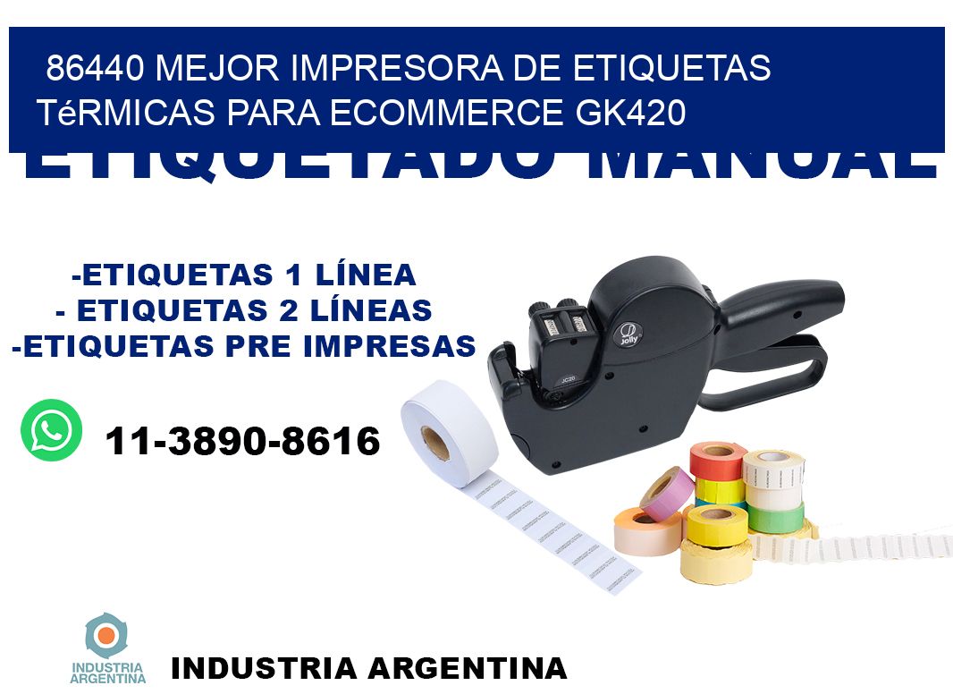 86440 mejor impresora de etiquetas térmicas para ecommerce GK420