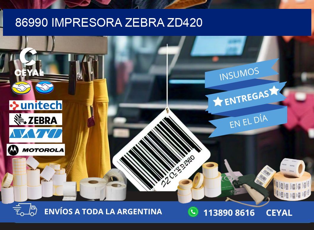 86990 Impresora Zebra ZD420