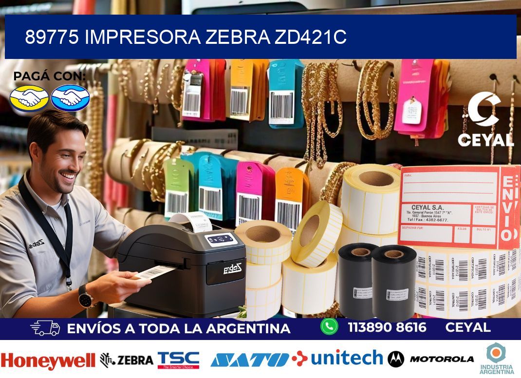 89775 Impresora Zebra zd421c