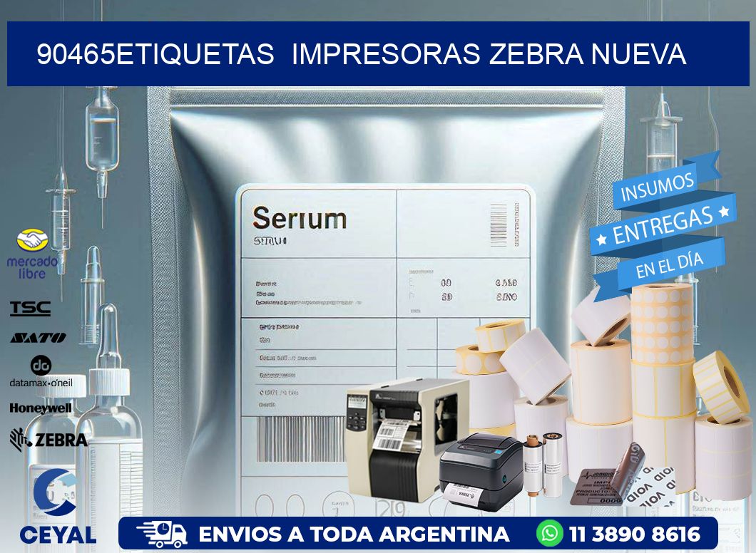 90465etiquetas  impresoras zebra nueva