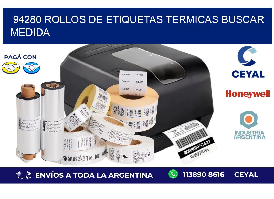 94280 rollos de etiquetas termicas buscar medida
