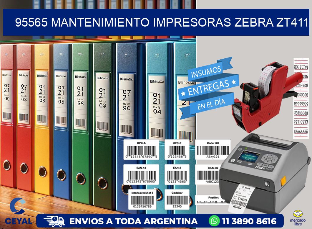 95565 mantenimiento impresoras zebra zt411