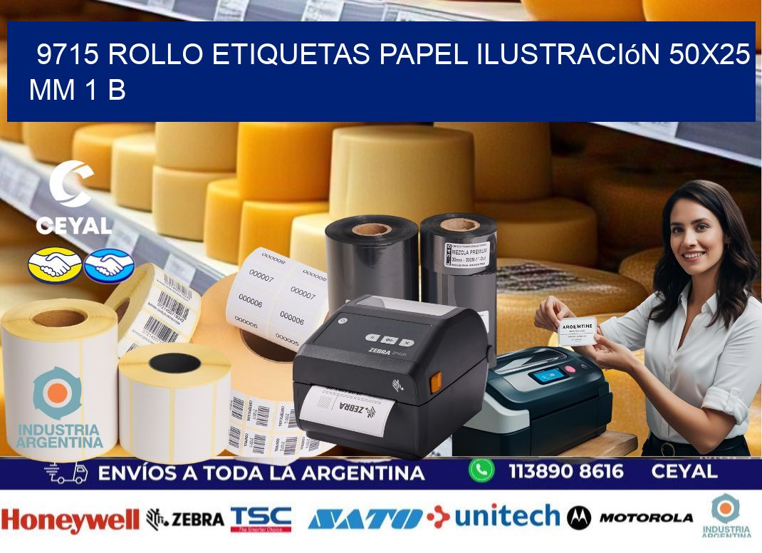 9715 Rollo Etiquetas Papel Ilustración 50×25 Mm 1 B