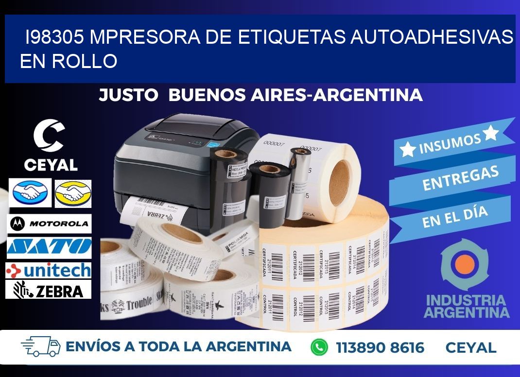 I98305 mpresora de etiquetas autoadhesivas en rollo