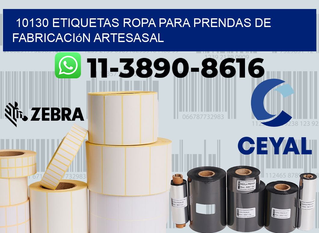 10130 Etiquetas ropa para prendas de fabricación artesasal