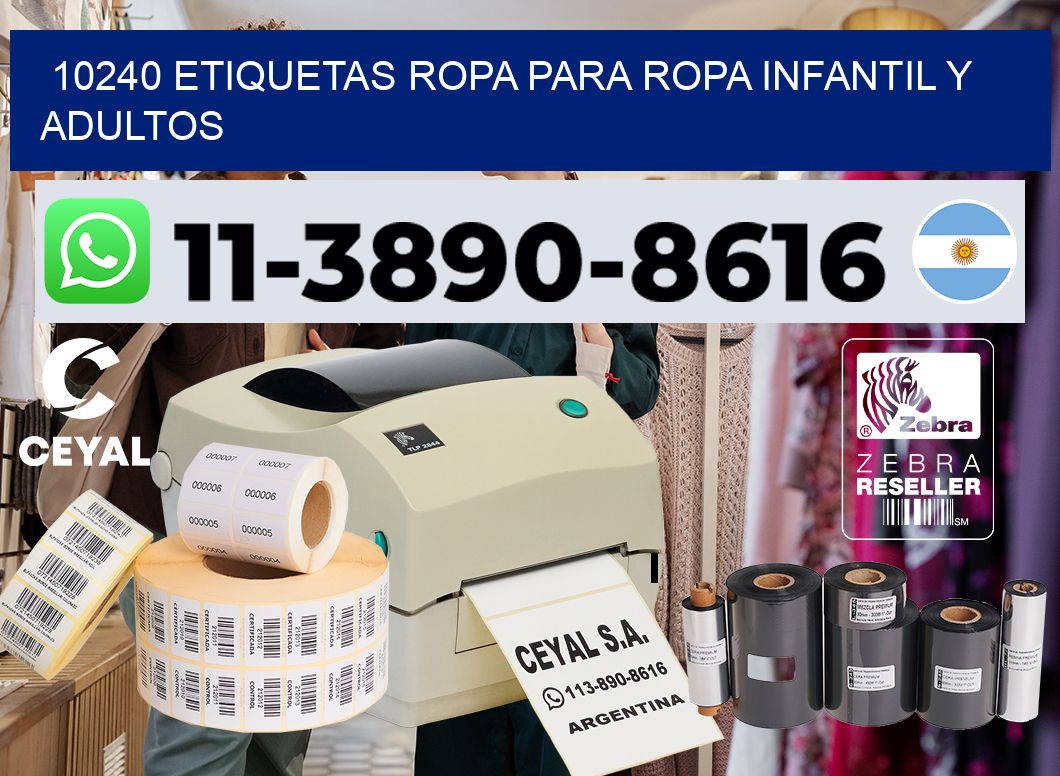 10240 Etiquetas ropa para ropa infantil y adultos
