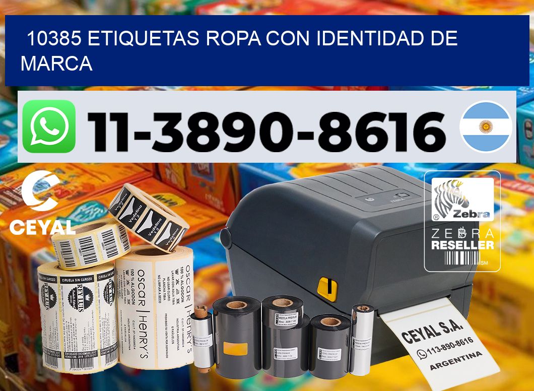 10385 Etiquetas ropa con identidad de marca