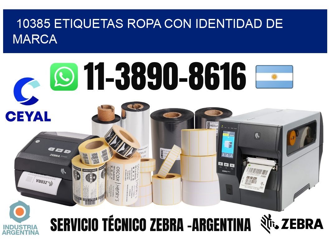 10385 Etiquetas ropa con identidad de marca