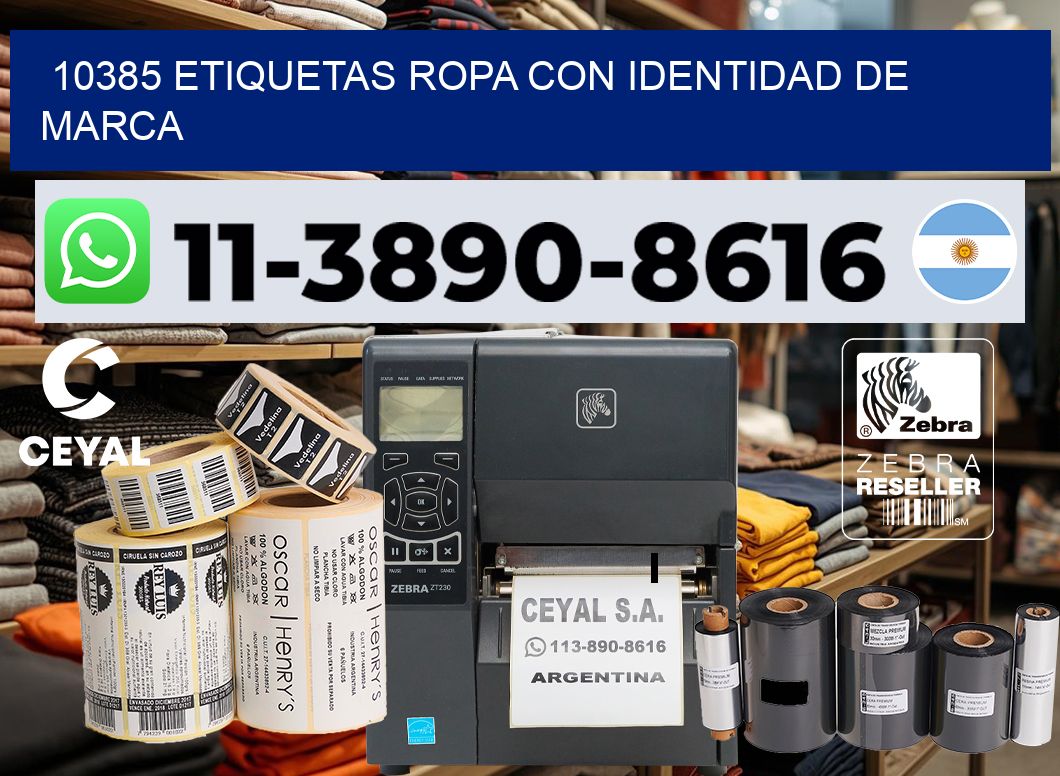10385 Etiquetas ropa con identidad de marca