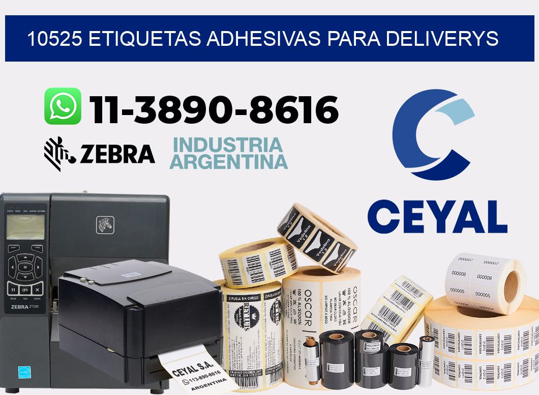 10525 etiquetas adhesivas para deliverys