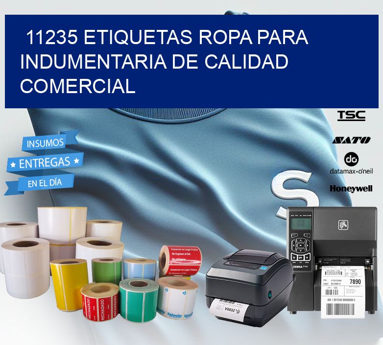 11235 Etiquetas ropa para indumentaria de calidad comercial