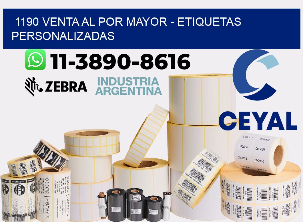 1190 Venta al Por Mayor - Etiquetas Personalizadas