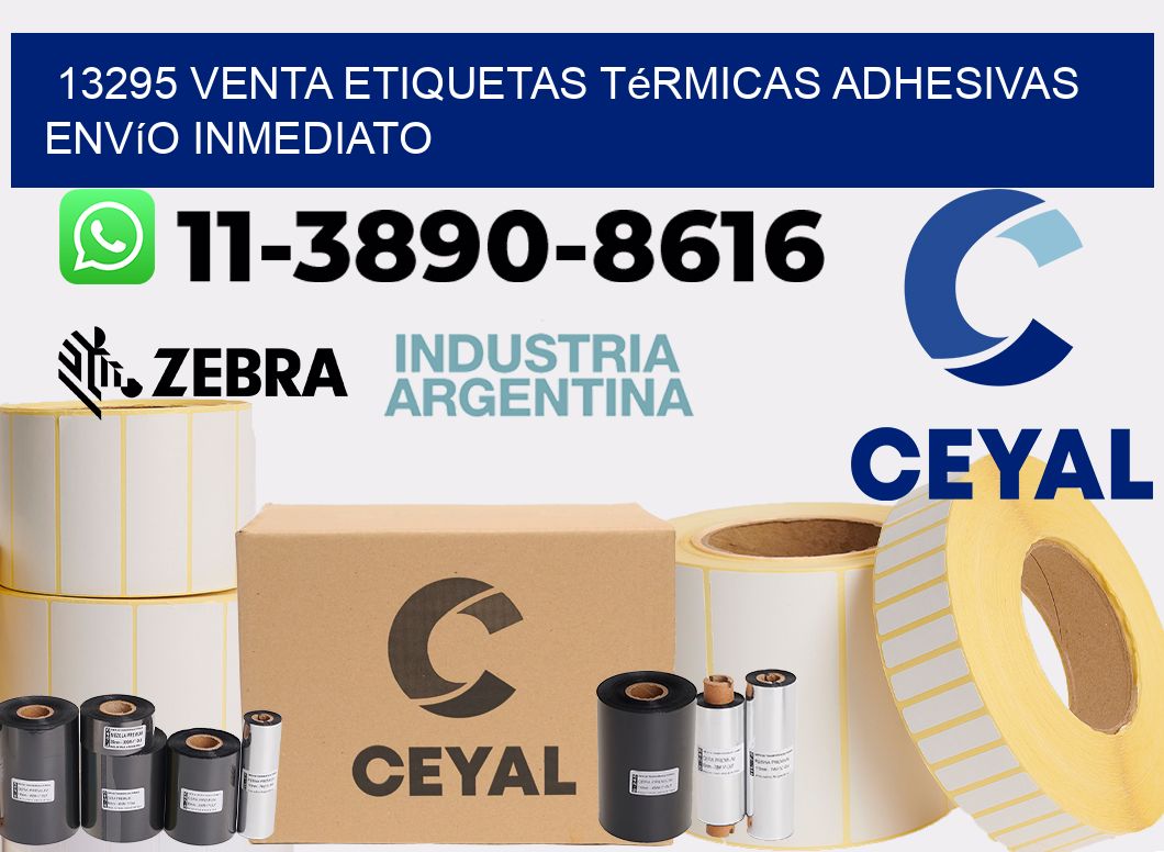 13295 venta etiquetas térmicas adhesivas envío inmediato