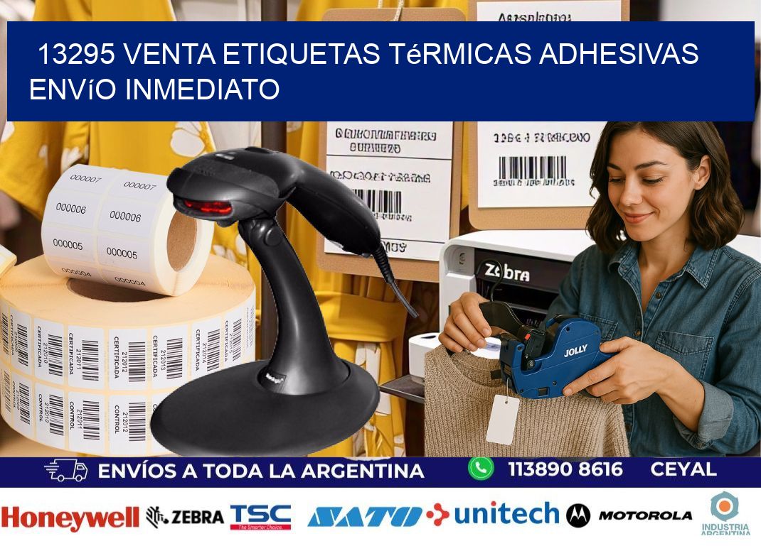 13295 venta etiquetas térmicas adhesivas envío inmediato