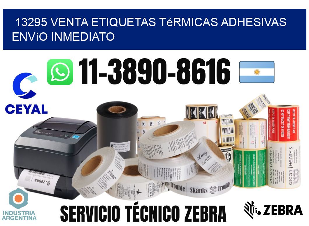 13295 venta etiquetas térmicas adhesivas envío inmediato