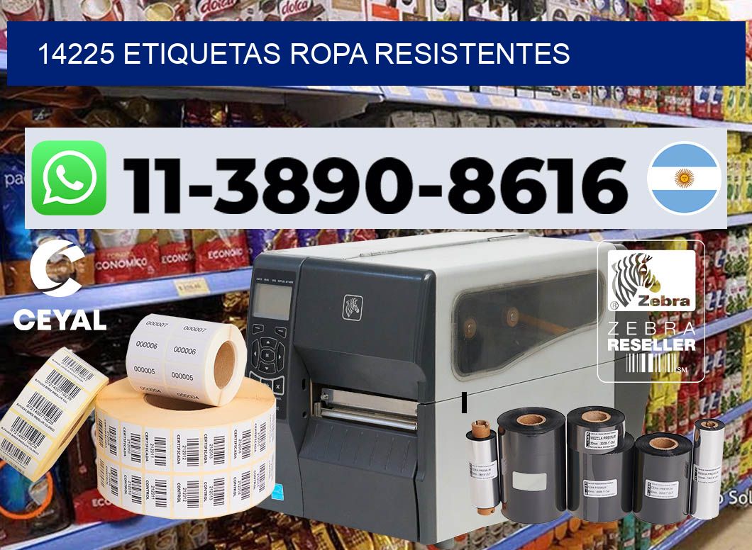 14225 Etiquetas ropa resistentes