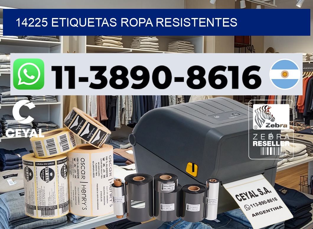 14225 Etiquetas ropa resistentes