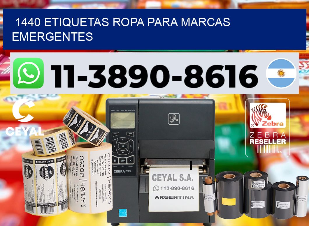 1440 Etiquetas ropa para marcas emergentes