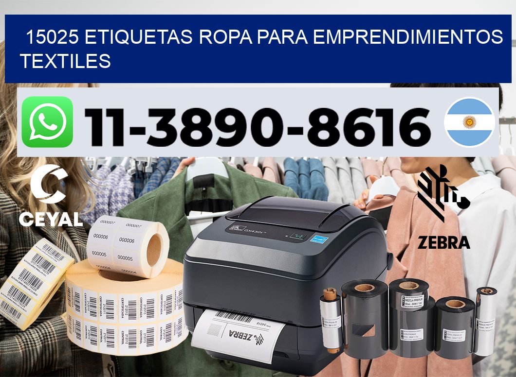 15025 Etiquetas ropa para emprendimientos textiles