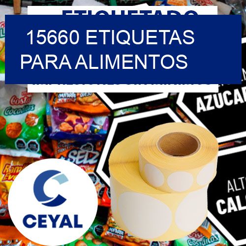 15660 etiquetas para alimentos