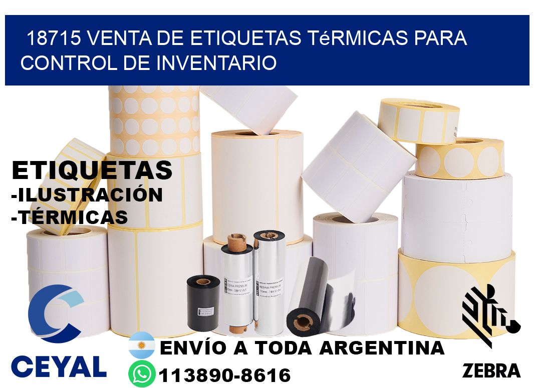 18715 venta de etiquetas térmicas para control de inventario