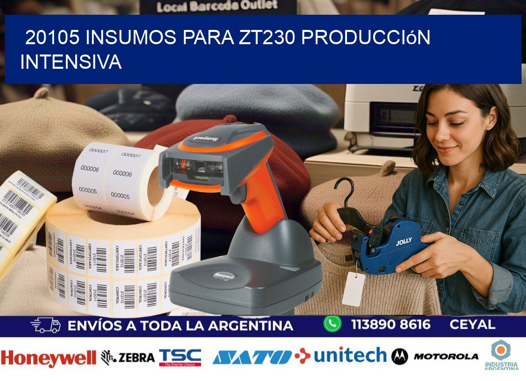 20105 insumos para zt230 producción intensiva