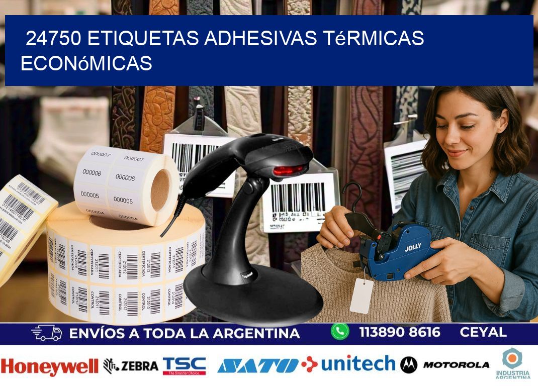 24750 etiquetas adhesivas térmicas económicas