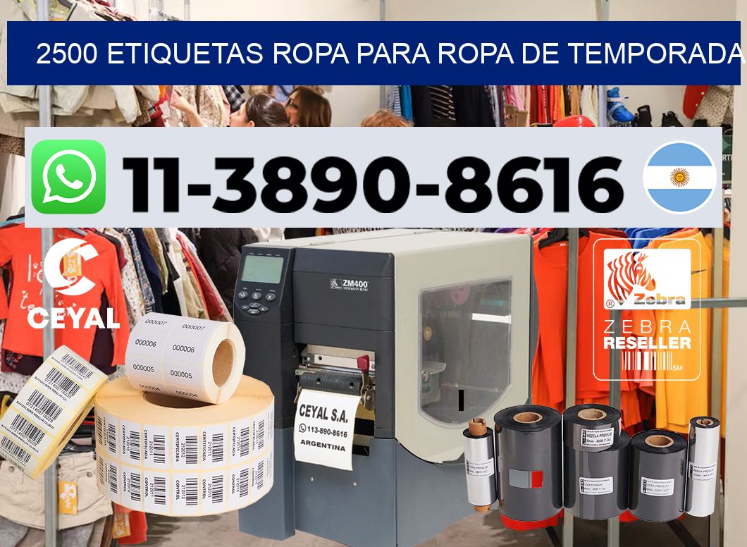 2500 Etiquetas ropa para ropa de temporada