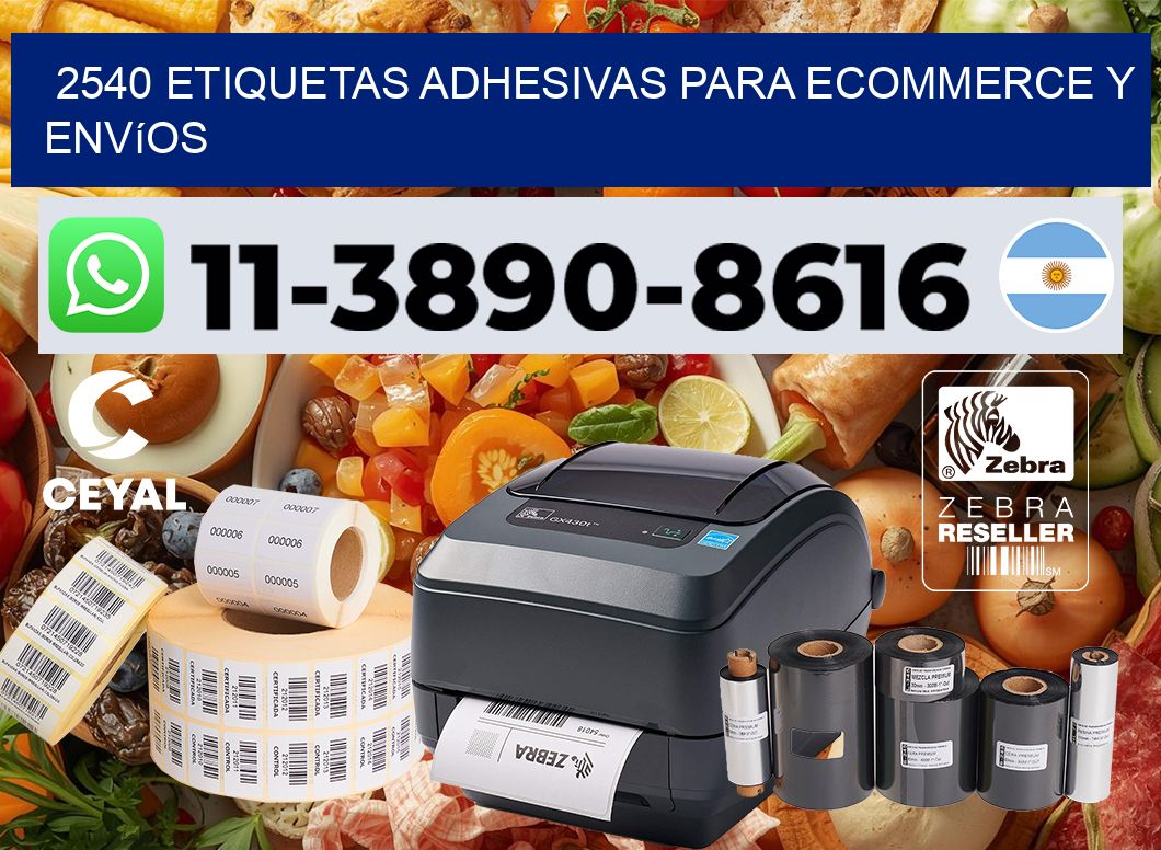 2540 Etiquetas adhesivas para ecommerce y envíos