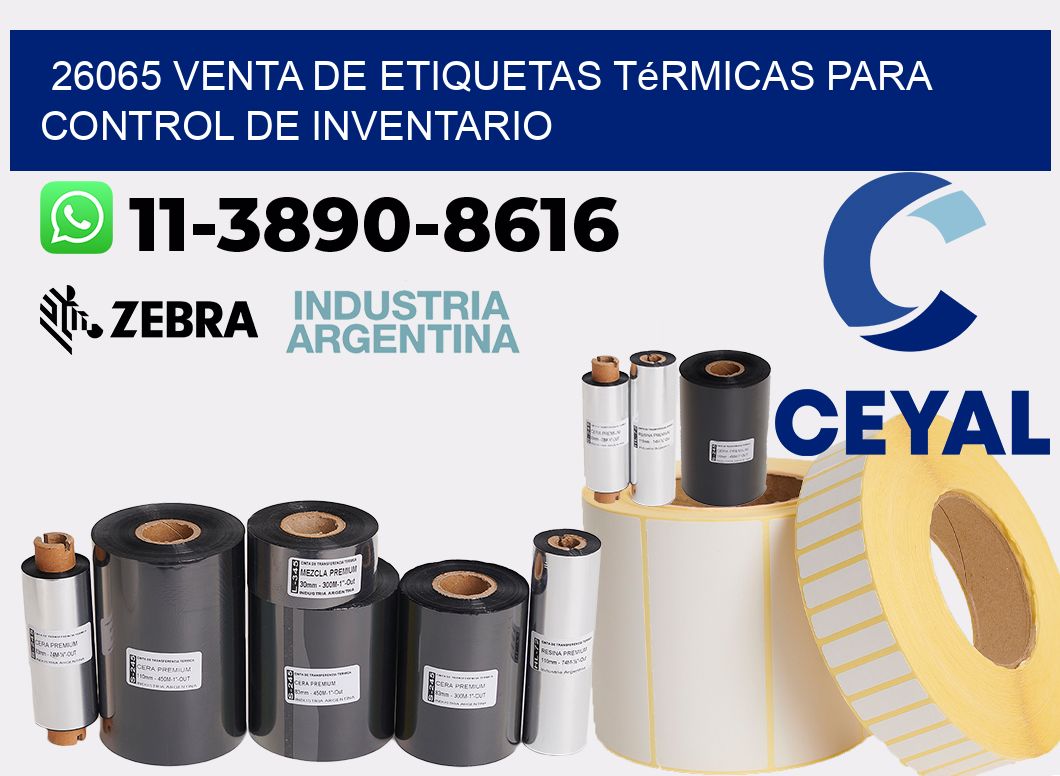 26065 venta de etiquetas térmicas para control de inventario