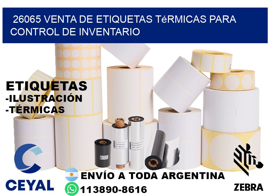 26065 venta de etiquetas térmicas para control de inventario
