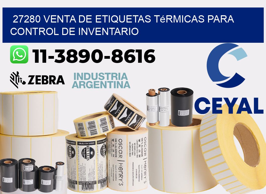 27280 venta de etiquetas térmicas para control de inventario
