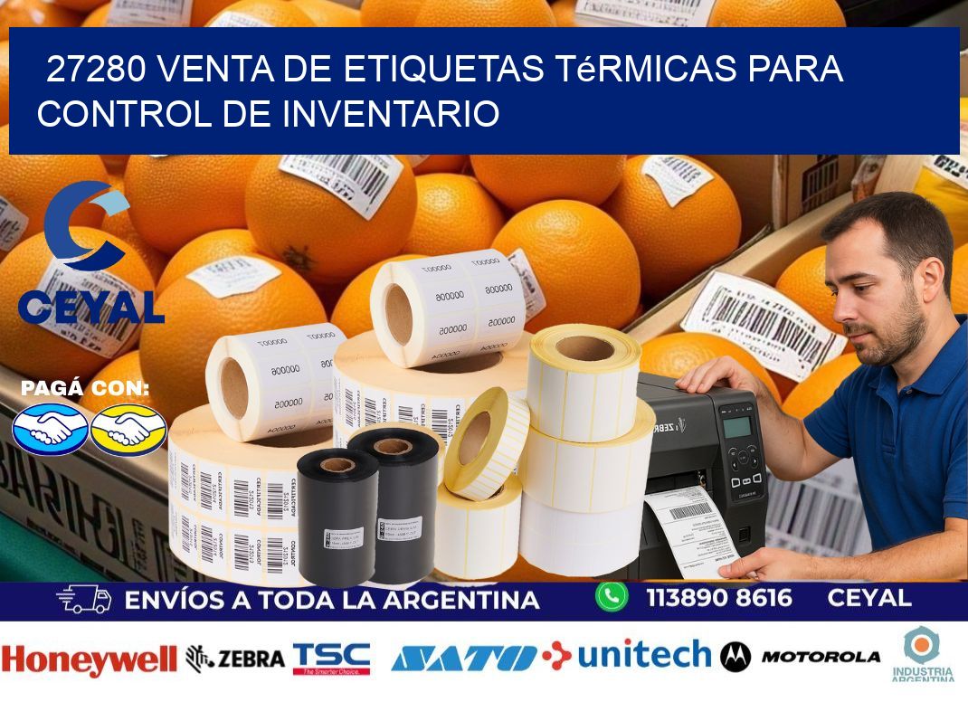 27280 venta de etiquetas térmicas para control de inventario