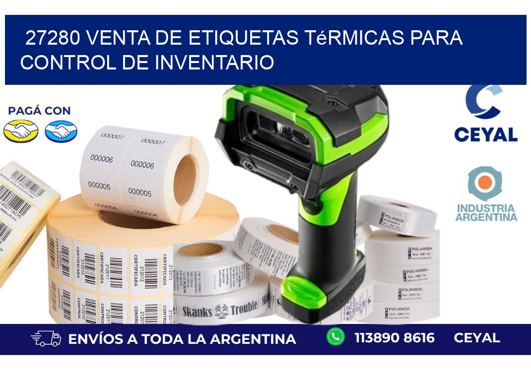 27280 venta de etiquetas térmicas para control de inventario