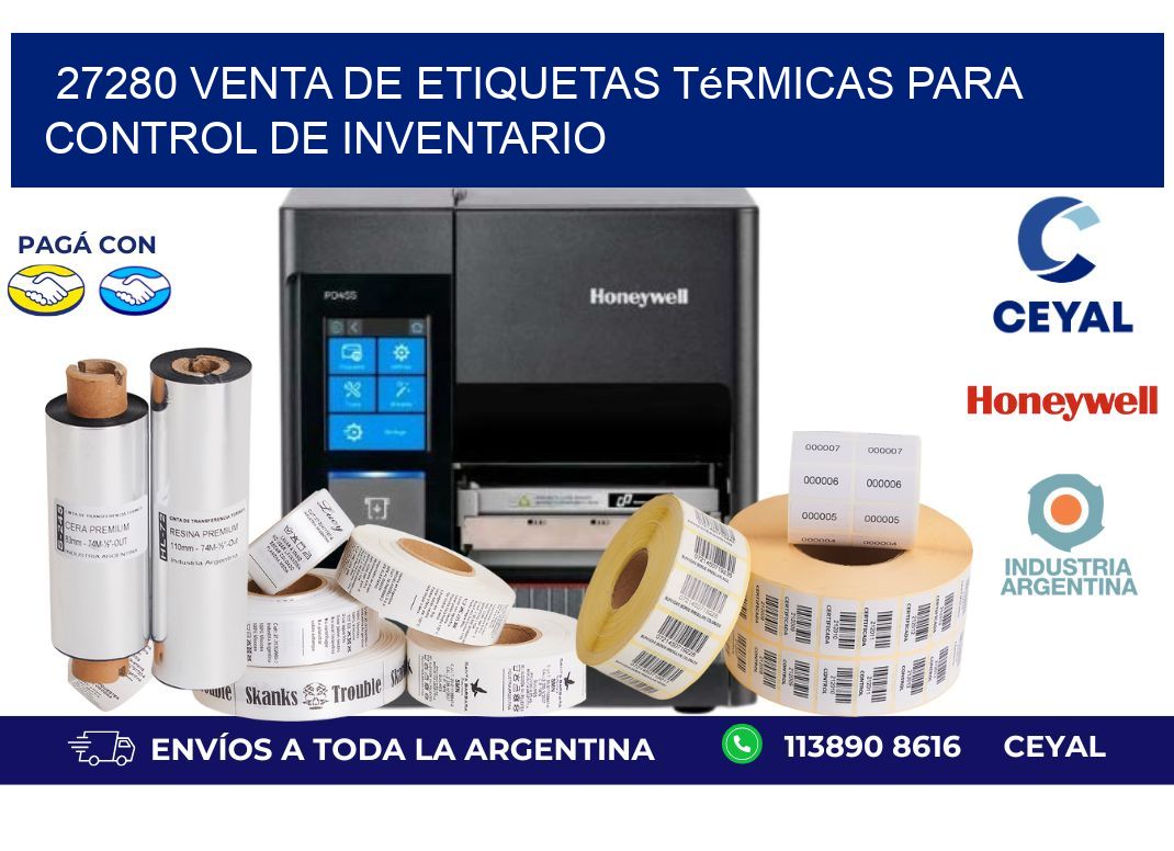 27280 venta de etiquetas térmicas para control de inventario