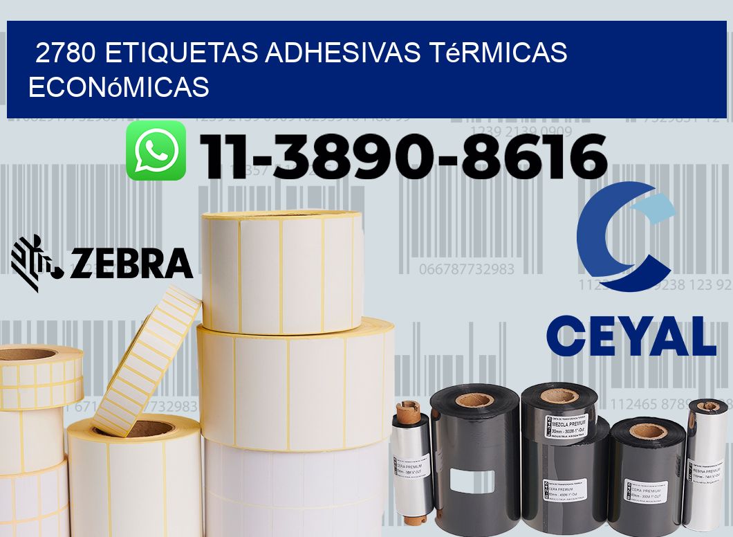 2780 etiquetas adhesivas térmicas económicas